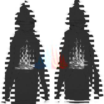 Fighter Jet American Flag 4Th Of July Hoodie - Thegiftio UK