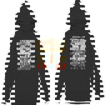 Fireworks Trump Patriotic American Happy 4Th Of July Hoodie | Mazezy