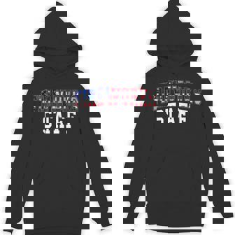 Fireworks Staff American Flag Varsity July 4Th On The Back Hoodie | Mazezy