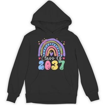 First Day Of School Class Of 2037 Graduation Grow With Me Hoodie - Thegiftio UK
