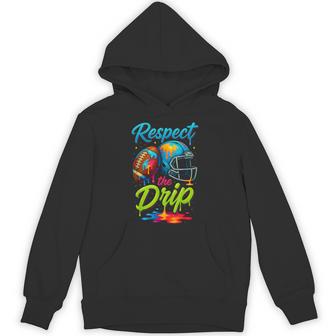 Football Drip Youth Boys Football Ice Cream Respect Drip Hoodie - Thegiftio UK