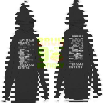 Birthday Boy Bruh It's My 9Th Birthday Game Pixel Hoodie - Monsterry