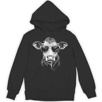 Cow Sunglasses Hoodie - Thegiftio UK
