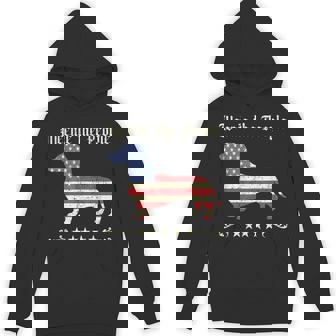 Dachshund Weenie The People American Flag 4Th Of July Hoodie | Mazezy