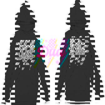 Dua Lightning Bolt Checkered I Love Dua 80'S Vintage Hoodie | Mazezy