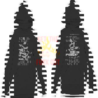Get The Fuck Out Ice Distressed Hoodie - Thegiftio