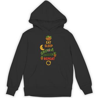 Game Eat Sleep Grow A Garden Repeat Gamer Hoodie - Monsterry