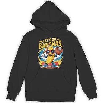 Lets Go Cute Banana Fruits Lover Banana Players Hoodie - Thegiftio UK