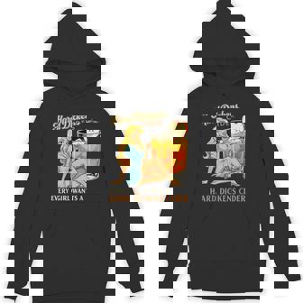 Hard Dickens Cider Drinking Humor Vintage Pinup Hoodie - Thegiftio