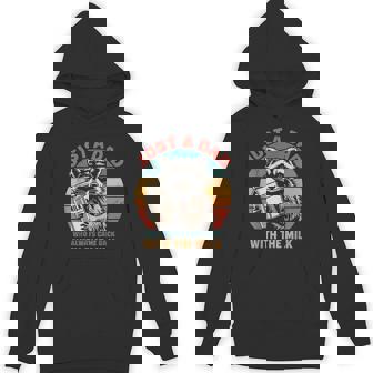 Just A Dad Who Always Came Back With The Milk Raccoon Hoodie - Thegiftio