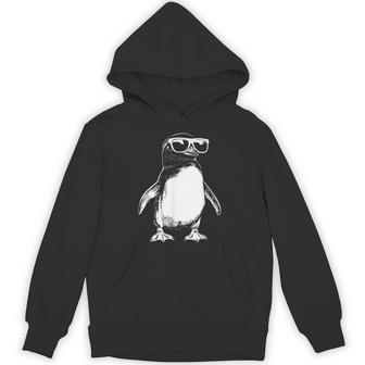 Penguin Sunglasses Graphic Hoodie - Thegiftio UK