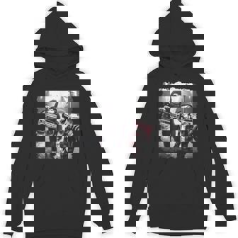 Sasquatch Selfie Bigfoot Rock On Ufo Alien Hoodie - Thegiftio UK