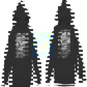 Shark Van Gogh Style Starry Night Hoodie - Thegiftio