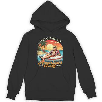 Trump Retro Vintage Welcome To America's Gulf Est 2025 Hoodie - Thegiftio UK