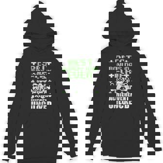 Gamer Stepdad Fathers Day Bonus Dad Achievement Unlocked Hoodie - Thegiftio UK