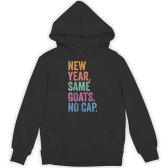 Gen Z Alpha Back To School New Year Same Goats No Cap Hoodie - Thegiftio UK