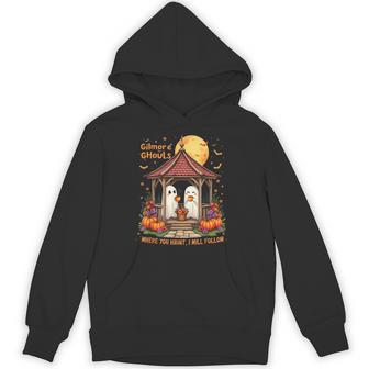 Gilmore Ghouls Where You Haunt I Will Follow Halloween Boo Hoodie - Thegiftio UK