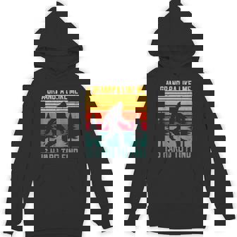 Grandpa Like Me Hard Find Retro Bigfoot Sasquatch Papa Men Hoodie - Thegiftio