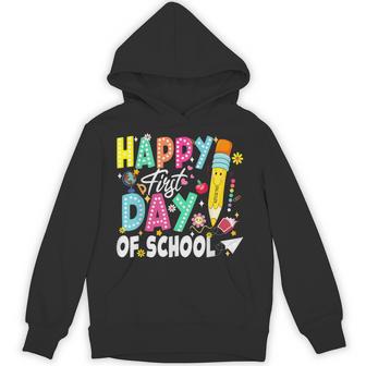 Happy First Day Of School Teachers Back To School Mens Hoodie - Monsterry