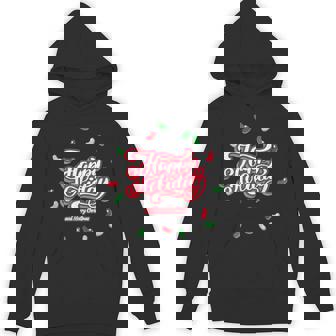 Happy Holiday And Merry Christmas Quote Festive Greetings パーカー - Kawaiitshirt