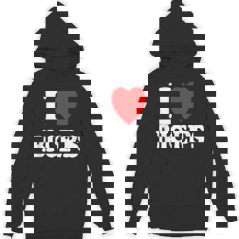 I Heart Love Biceps Gym Muscles Lifting Arms Flexing Hoodie - Monsterry