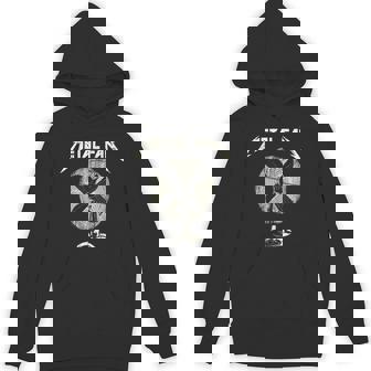 Heavy Metal Muscle Man Vintage Graphic Band Rock Hoodie | Seseable CA