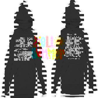 Hello Summer Vacation Ice Cream Popsicle Watermelon Beach Hoodie - Thegiftio