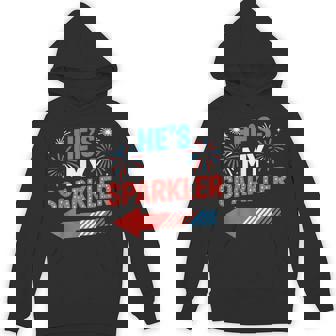 His And Hers 4Th Of July Couples He's My Sparkler Hoodie - Thegiftio UK