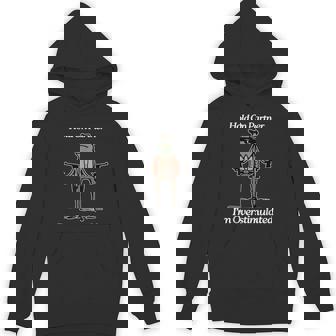 Hold On Partner I'm Overstimulated Cowboy Frog Vintage Hoodie - Thegiftio