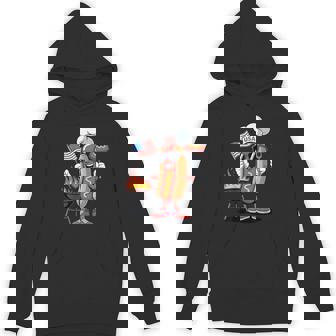 Hot Dog 4Th Of July Patriotic Bbq Hot Dog Usa Flag Hoodie | Mazezy