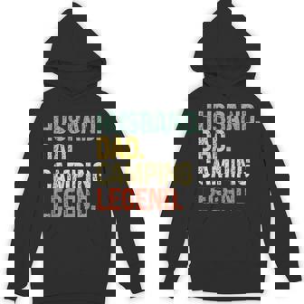 Husband Dad Camping Legend Father's Day Campfire Hoodie | Mazezy