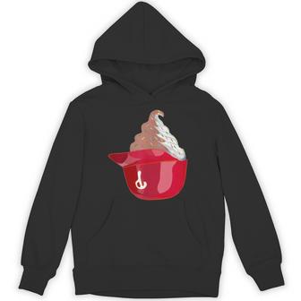 Ice Cream Helmet Baseball's Favorite Food Hoodie - Thegiftio UK