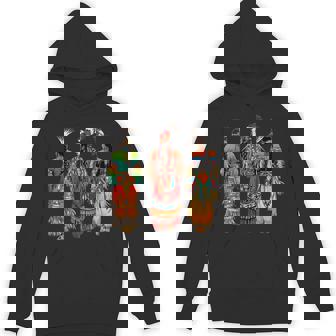 Indian Tribe Native American Feather Headdress Indian Chief Hoodie - Monsterry