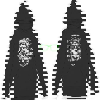 Isibindi Green Frame Lion Courage House Spirit Hoodie - Thegiftio