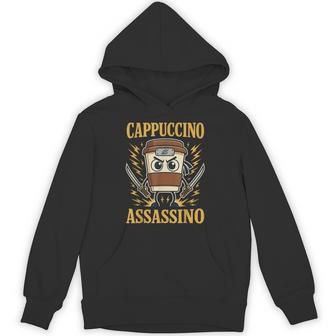Italian Brainrot Cappuccino Assassino Brain Rot Meme Hoodie - Thegiftio