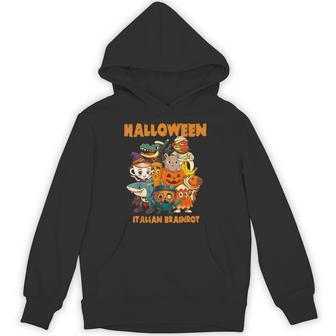 Italian Brainrot Characters Halloween Themes Costume Party Hoodie - Thegiftio UK