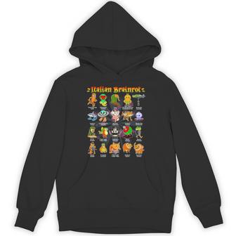 Italian Brainrot 面白いイタリアンブレインロットミームキャラクター パーカー - Kawaiitshirt