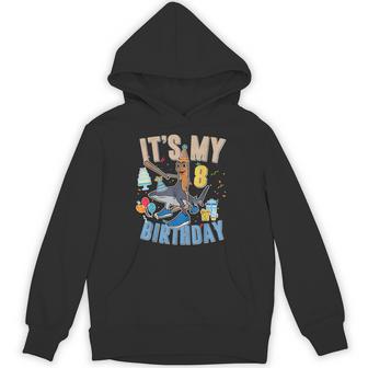 It's My 8Th Birthday Tung Tung Tung Sahur Tralalero Tralala Hoodie - Thegiftio UK