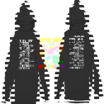 Its My 8Th Eighth Birthday Building Brick 8 Years Old Boys Hoodie - Monsterry