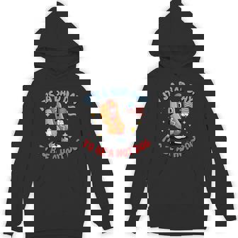 Its A Bad Day To Be A Hot Dog Meme Hotdog Usa Flag Hoodie - Thegiftio