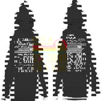 It's A Good Day To Drink On A Boat Retro Vintage Hoodie - Thegiftio UK