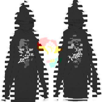 Junenth 1865 Black History Afro American African Freedom Hoodie - Thegiftio