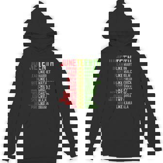 Junenth 1865 Dream Freedom Day Like Leaders Hoodie - Thegiftio