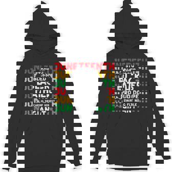 Junenth Black Fathers Day Dad Black African June 19Th Men Hoodie - Thegiftio