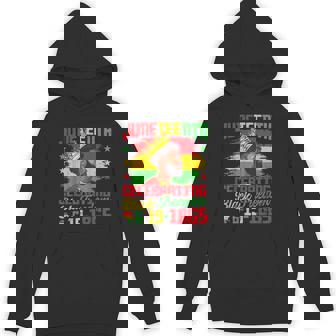 Junenth Celebrating Black Freedom Black King Hoodie | Mazezy