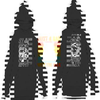 Just A Dad Who Always Came Back Fathers Day Retro Hoodie - Thegiftio