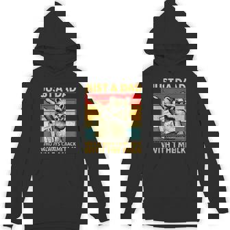 Just A Dad Who Always Came Back Fathers Day Dad Hoodie - Thegiftio UK