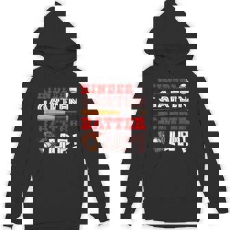 Kindergarten Batter Up Back To School Baseball Player Boys Hoodie - Monsterry