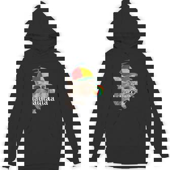 Lalalalalala Meme Silly Cat Meme With Lollipop Memes Hoodie - Thegiftio