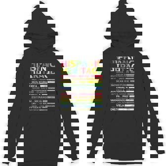 Latin Countries Flag Latino National Hispanic Heritage Month Hoodie - Monsterry